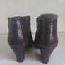 CEFALU Ladies Or Kids  Purple Leather Ankle Boots Small Size UK13 EU32 CAN POST Image 5
