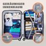 XL 90L Hard Shell Suitcase with 360deg  Spinner Wheels & Combination Lock Image 4