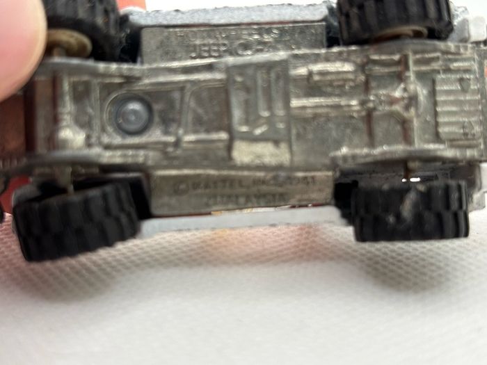 Vintage Hotwheels Jeep CJ-7 Real riders rubber wheels 1986
