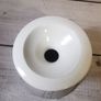 Louis Mulcahy Oil Lamp White Floral Hand Made Painted Irish Pottery With Wick Image 10
