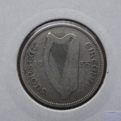 Irish Free State. 1935 Silver Shilling