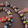 Vintage Venetianstyle necklace strand mix handcrafted glass bead Necklace Image 5