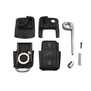 Uncut Replacement Blank Remote Car Shell Key for VW Golf Seat Leon Skoda Octavia