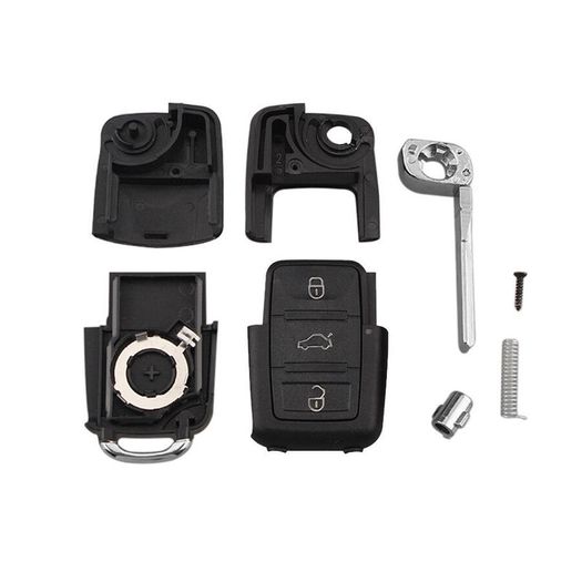 Uncut Replacement Blank Remote Car Shell Key for VW Golf Seat Leon Skoda Octavia