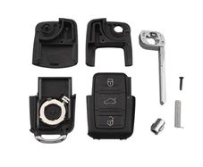Uncut Replacement Blank Remote Car Shell Key for VW Golf Seat Leon Skoda Octavia