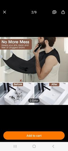 Apron for shaving