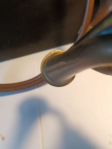 A Pair of Copper and Brass Horns