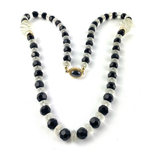 Art Deco Style Glass Beaded Necklace