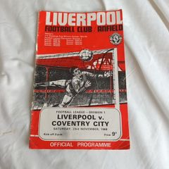 Liverpool - 10 programmes 1968 to 1977