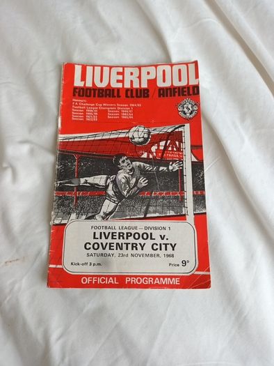 Liverpool - 10 programmes 1968 to 1977