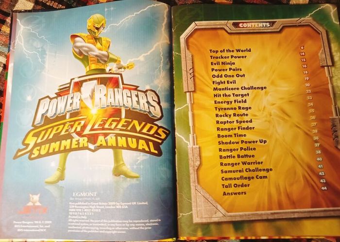 Power Rangers Super Legends Summer Annual.