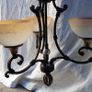 Pair of Pub Chandeliers with Shades - Reclaimed from Former Village Bar Image 6