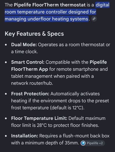 Pipelife heating stats x 4