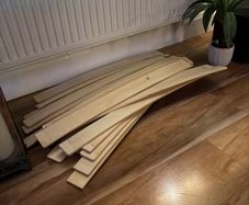 King Size Bed Wood Slats for support