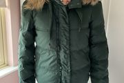 Juicy couture size medium hooded feather &amp; down jacket detachable fur