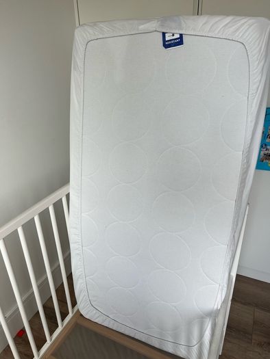 Cot, mattress, cover ikea gulliver