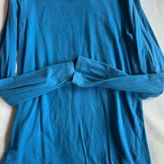 Duns Sweden 100% organic cotton More than a fling imperial blue long sleeve top