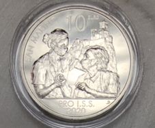 San Marino 10 Euro Base Metals Uncirculated Coin 2020 - Pro I.S.S. - Monometallic