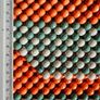 unusual vintage style orange beaded bag Image 4