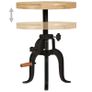 Side Table 45x (45-62) cm Solid Mango Wood and Cast Iron Image 6