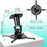 Projector Bracket Mount on Ceiling or Wall for Projection | 10kg Capacity | Universal | Heavy Duty | Fittings Included | Rotate 360 Image 7