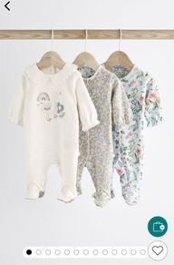 Baby girl sleepsuits (6-9 months)