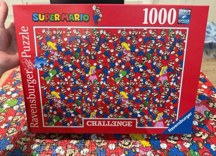 ravensburger challenge jigsaw puzzle 1000 pieces super Mario bros