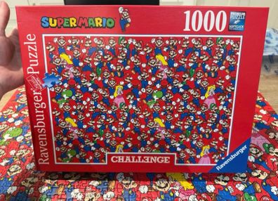 ravensburger challenge jigsaw puzzle 1000 pieces super Mario bros
