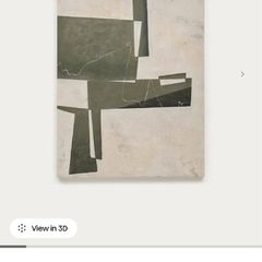Kave Home Fida Green abstract canvas art