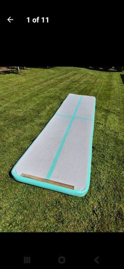 Air track. gymnastics