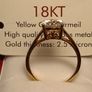 3 carat Moissanite Solitaire Ring in 18kt Vermeil Hard Gold Plated Sterling Silver (Bargain) Image 10