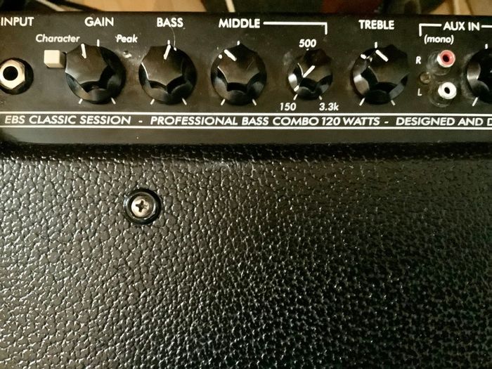 EBS 120 watts bass amp in perfect condition.