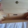 Beige Patent Clutch Bag for Sale Image 3