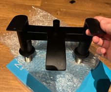 Bath Shower Mixer Tap Black New