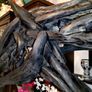 Giant unique bog oak and drift wood horse statue Image 3