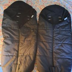 Two universal footmuffs for buggy