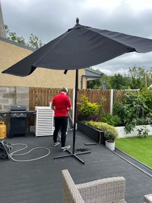Large garden parasol