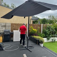Large garden parasol