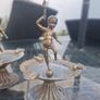 Unusual Pair of Vintage Brass Cherub Astray's made in Italy Image 2