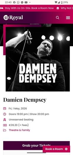 Damien Dempsey Tonight
