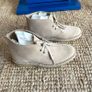 Clarks beige suede desert boots - size 4 Image 2