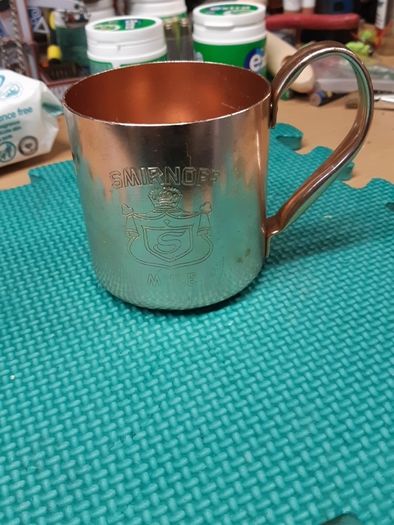 Smirnoff tankard brass