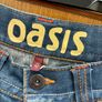 Oasis dark denim shorts jorts Image 4