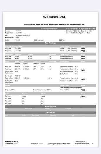 Ford Focus 2012 Taxed - Just Passed NCT