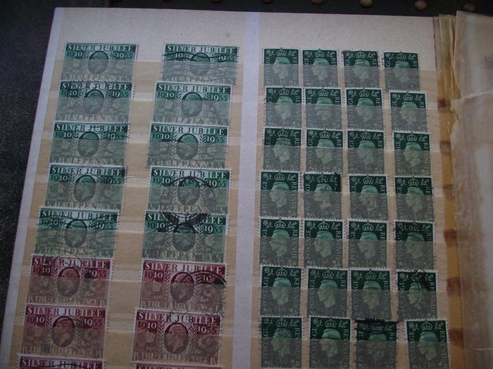 A mixed collection of used stamps, presented in the stock book #3