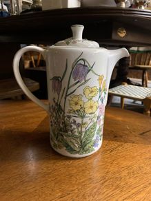 Wade Meadowland Ceramic Coffee Tea Pot Bramble Bush Berries Leaves Flowers