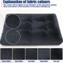 Calming Dog Bed for Medium Crate, Fluffy Washable Mattress, Long Plush Anti Anxiety Mat, Non Skid Bottom Dog Pillow Cushion, Pet Beds Shadow Image 7