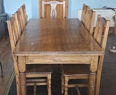 Solid Oak Dining Suite