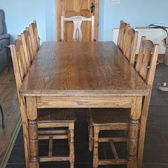 Solid Oak Dining Suite