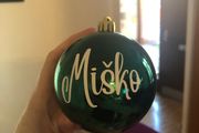 personalised christmas baubles